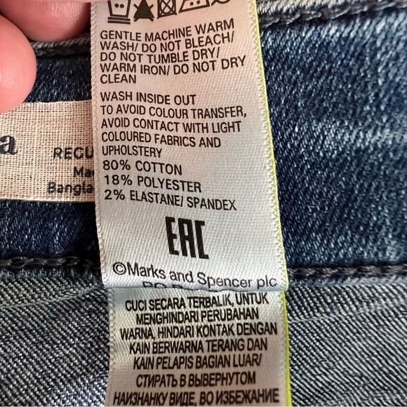 Marks & Spencer The Sienna High Waist Straight Leg Jeans - Picture 8 of 8